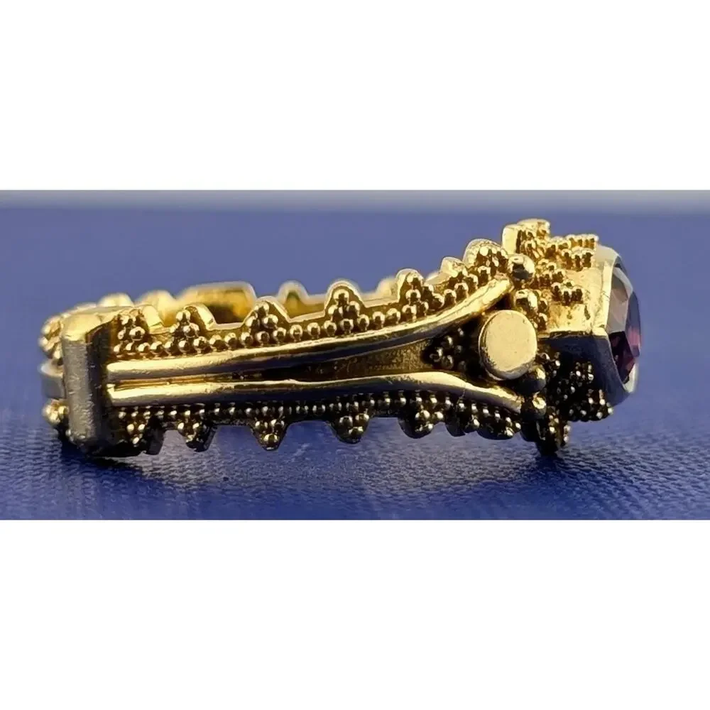 18kt Yellow Gold and Tourmaline Fashion Ring-6.8g